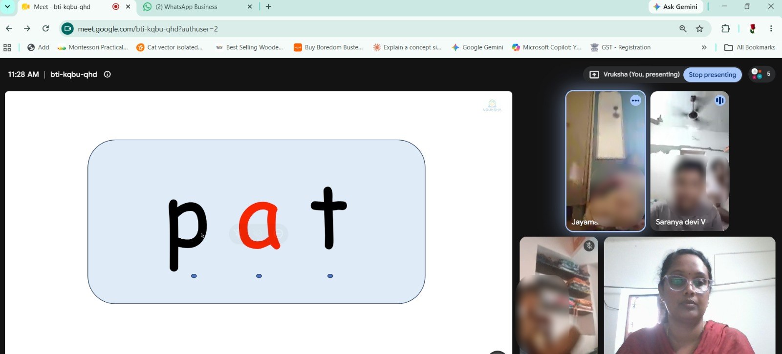 Online phonics class for kids